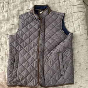Peter Millar Quilted Vest, Grey